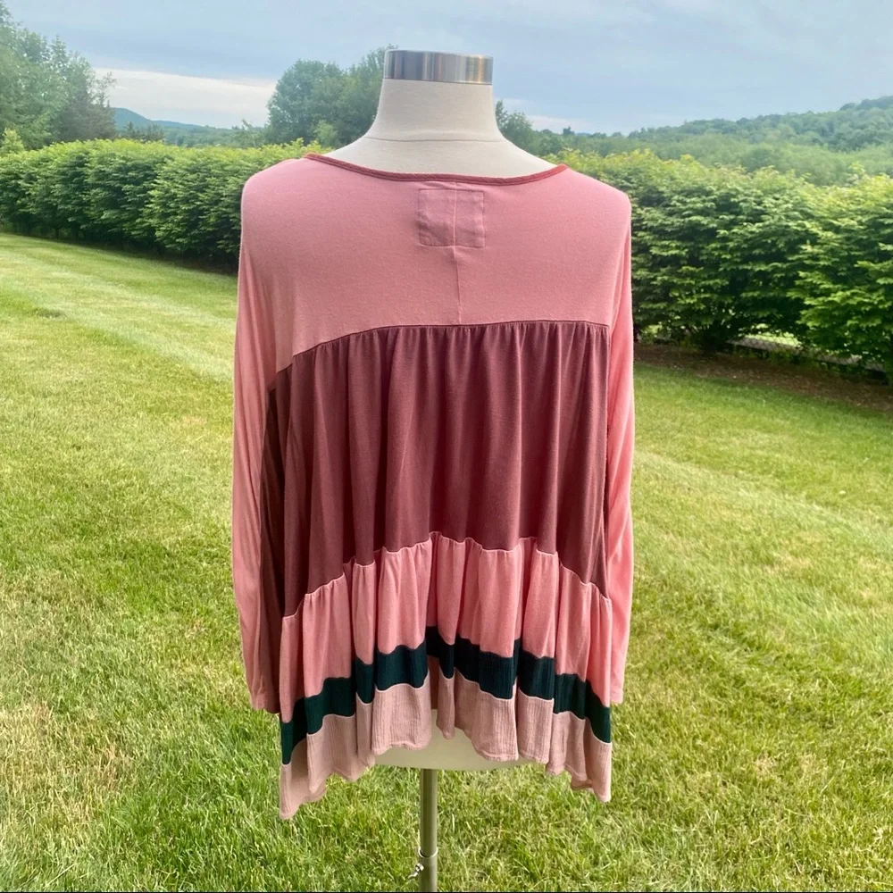 MEADOW RUE Anthro Colorblock Top - Picture 8 of 14